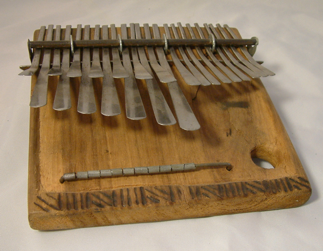72 - 013, Mbira dza Vadzimu, Zimbabwe, Shona  (signed by Ephat Mujuru) probably made by his brother Fradreck Mujuru
